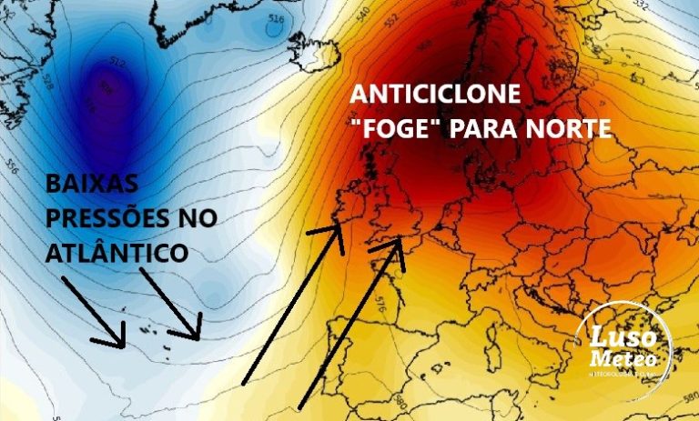 Tempo na quinta, 7 de novembro - O anticiclone parece afastar-se para o Norte da Europa - saiba o que significa para este dia e para os seguintes!