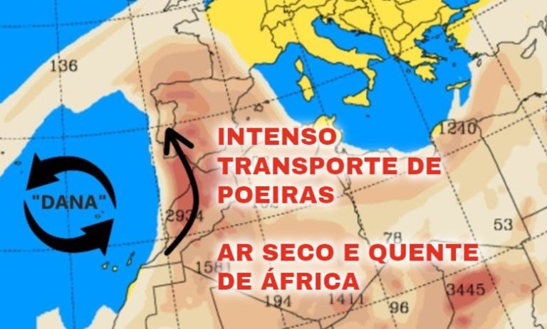 Tempo no sábado, 16 de novembro - DANA afasta-se, e chegam poeiras de África e tempo bem mais quente? - Saiba a nossa previsão completa!