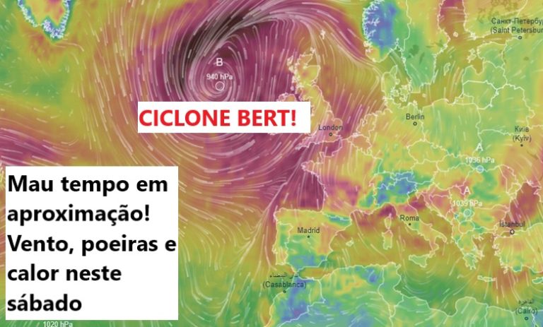 Tempo no sábado, 23 de novembro – Aproxima-se uma forte depressão, sábado com bastante vento, mas com sol, poeiras e… CALOR? Previsão completa! Tempo no sábado, 23 de novembro - Aproxima-se uma forte depressão, sábado com bastante vento, mas com sol, poeiras e... CALOR? Previsão completa!