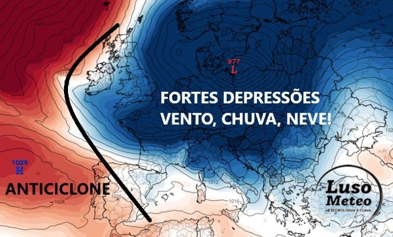 Tempo na terça, 19 de novembro - Anticiclone influencia o tempo em Portugal, enquanto uma depressão polar mergulha partes da Europa no "Inverno total" - saiba a previsão completa!