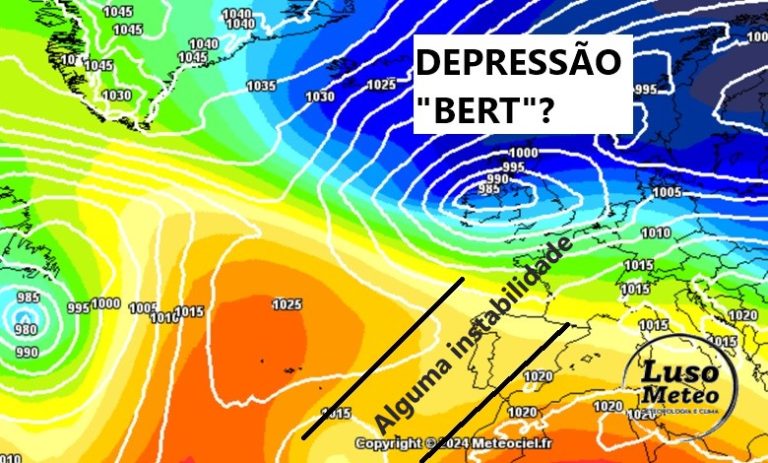 Tempo na segunda, 18 de novembro – Forte depressão (Bert?) a caminho do Norte da Europa, alguma instabilidade em Portugal – saiba como estará na sua região! Tempo na segunda, 18 de novembro - Forte depressão (Bert?) a caminho do Norte da Europa, alguma instabilidade em Portugal - saiba como estará na sua região!