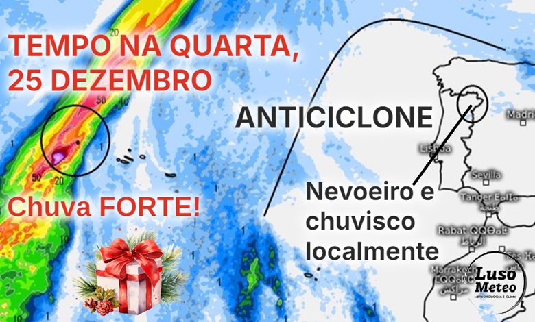Tempo na quarta, 25 de dezembro - Dia com sol... mas não será para todos! Saiba em que regiões são esperados nevoeiros e nebulosidade! Tempo na quarta, 25 de dezembro - Dia com sol... mas não será para todos! Saiba em que regiões são esperados nevoeiros e nebulosidade!