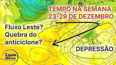 Tempo esta semana, 23 a 29 de dezembro - Anticiclone começa a quebrar, poderá uma mudança estar a caminho na última semana de 2024?