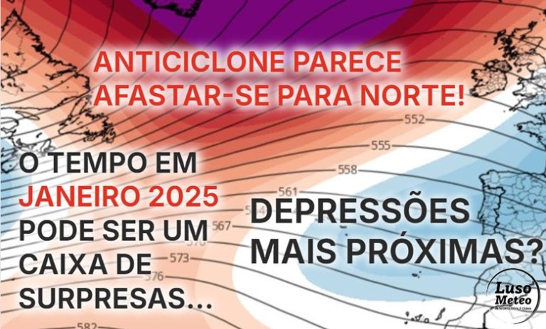 Tempo em Janeiro 2025 – Mais chuva que em dezembro, com um anticiclone mais móvel – mas será que teremos inverno rigoroso? Saiba a previsão completa! Tempo em Janeiro 2025 - Mais chuva que em dezembro, com um anticiclone mais móvel - mas será que teremos inverno rigoroso? Saiba a previsão completa!