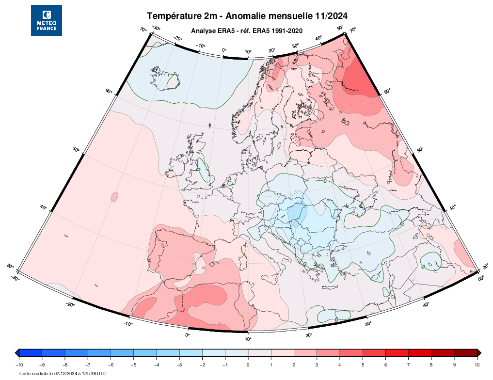 Novembro mais quente já registado em Portugal, 2024 mais de 1.5ºC acima da era pré-industrial - aquecimento global descontrolado - o que ainda pode trazer dezembro? Novembro foi o mês mais quente já registado - dados ERA5 ECMWF