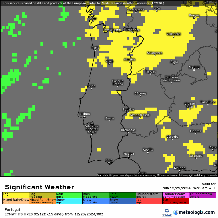 Muito frio a caminho! Temperaturas podem chegar a 5-6 graus negativos no fim de 2024 e início de 2025! Saiba a previsão completa! Nevoeiro persistente até ao início de 2025 - e muito frio!