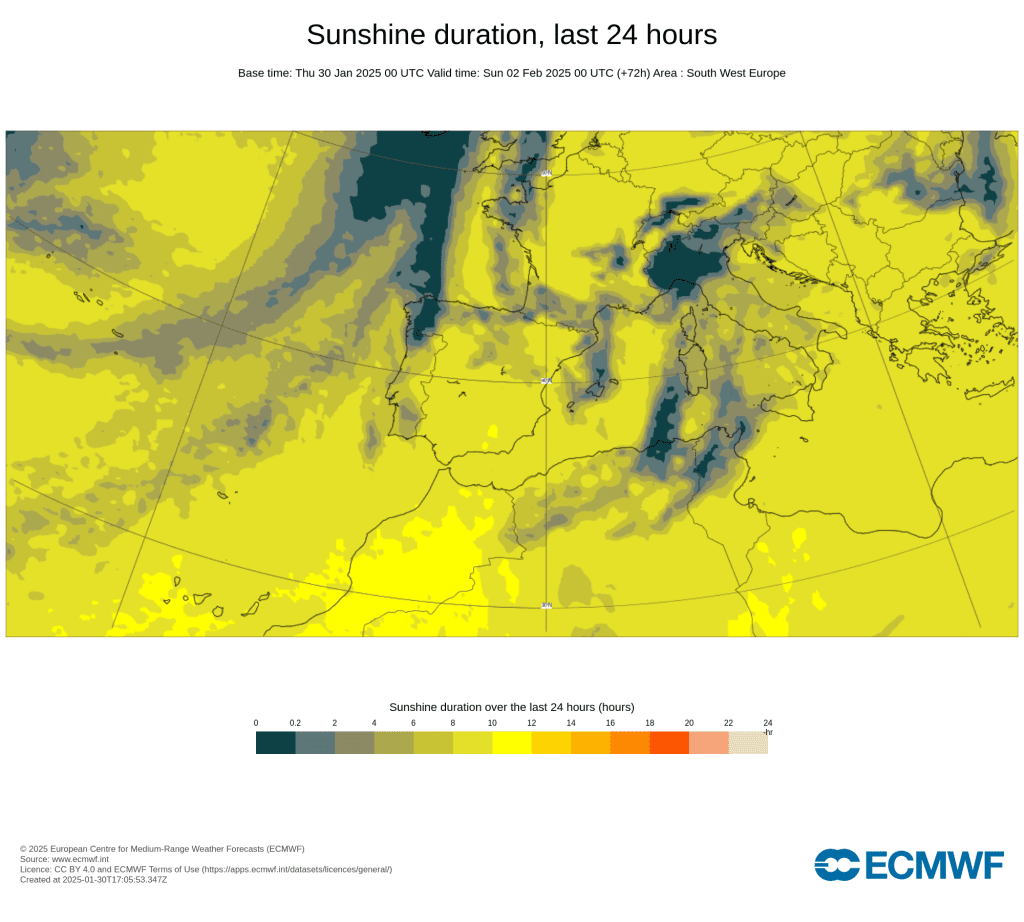 Tempo no sábado, 1 de fevereiro de 2025 - Manhã fria, tarde amena - mas será que chove? Previsões difíceis! - saiba com o que contar na sua região! Número de horas de sol previstas para este sábado, 1 de fevereiro