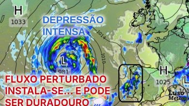 Tempo no domingo, 19 de janeiro 2025 - Regresso da chuva e vento a Portugal, com muito frio! Poderá nevar? Saiba a nossa previsão completa!