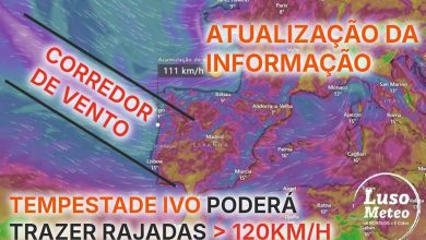Tempestade Ivo pode trazer vento muito forte, ou mesmo extremo - Agravamento a partir desta madrugada - Saiba em que regiões, e a informação atualizada!