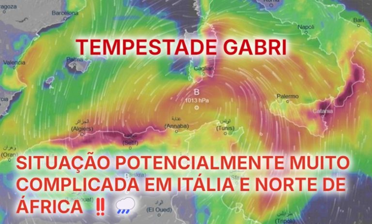 Tempestade Gabri - Forte temporal e graves inundações em partes de Itália e Norte de África 17 a 19 de janeiro - saiba como esta depressão irá evoluir!