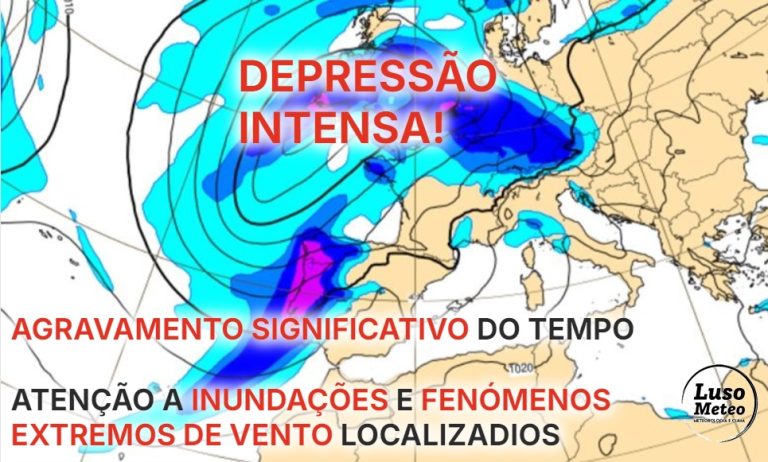 Mau Tempo - Agravamento com vento forte e possíveis inundações a partir do final do dia de sábado, 4 de janeiro - saiba com o que contar na sua região, e mais informação!