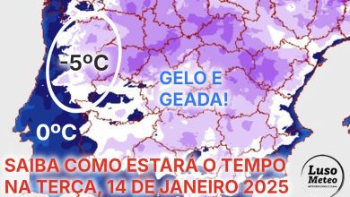 Tempo na terça, 14 de janeiro de 2025 - Temperaturas podem chegar a 5 graus negativos! Saiba quais as regiões com mais frio, e mais detalhes!