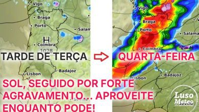 Tempo instável... manhã de chuva, trovoada e neve, tarde de sol, mas já lá vem a depressão Ivo, enquanto Espanha regista 28ºC em Janeiro... - saiba a informação atualizada!