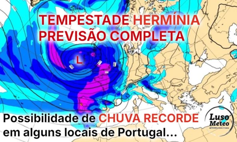 Tempestade Herminia pode trazer chuva RECORDE entre domingo e segunda, 26-27 de janeiro – e bastante vento – saiba as regiões mais afetadas! Tempestade Herminia pode trazer chuva RECORDE entre domingo e segunda, 26-27 de janeiro - e bastante vento - saiba as regiões mais afetadas!