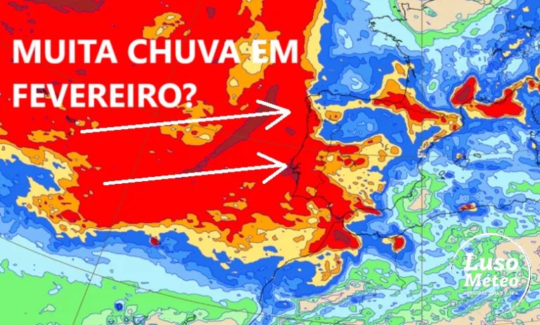 Muita chuva em Fevereiro? Há várias depressões a caminho entre dias 14 a 24 - mas o regime atmosférico parece imprevisível! - saiba como poderá evoluir o tempo!