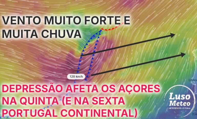 Tempo na quinta, 20 de fevereiro de 2025 - Depressão nos Açores e mau tempo, chuva aproxima-se de Portugal Continental - saiba a previsão completa!