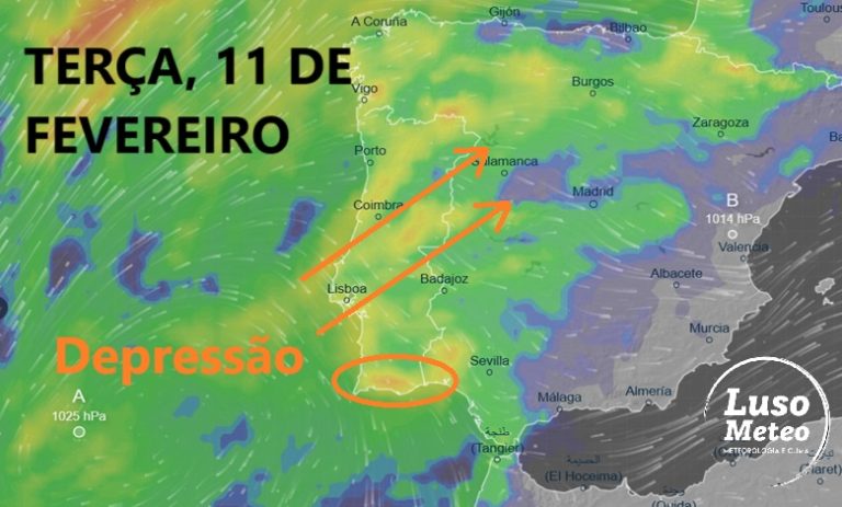 Chuva forte entre a Área Metropolitana de Lisboa e o Algarve, com possibilidade de fenómenos de vento nesta terça-feira - saiba a que horas, e mais fe