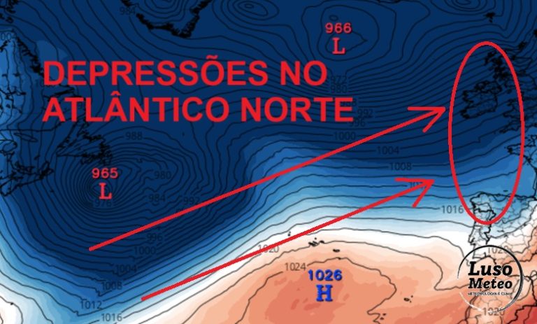 Mudança na atmosfera, com um corredor de depressões no Atlântico Norte - como é que irá afetar Portugal? Saiba a nossa análise!