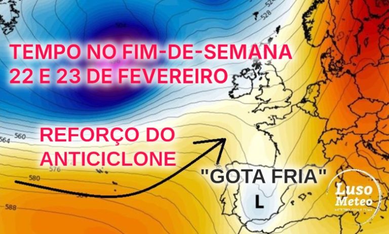 Tempo este fim-de-semana - Aguaceiros e granizo a começar, depois mais frio e geadas - dois dias bem diferentes entre 22 e 23 de fevereiro! - saiba a previsão!