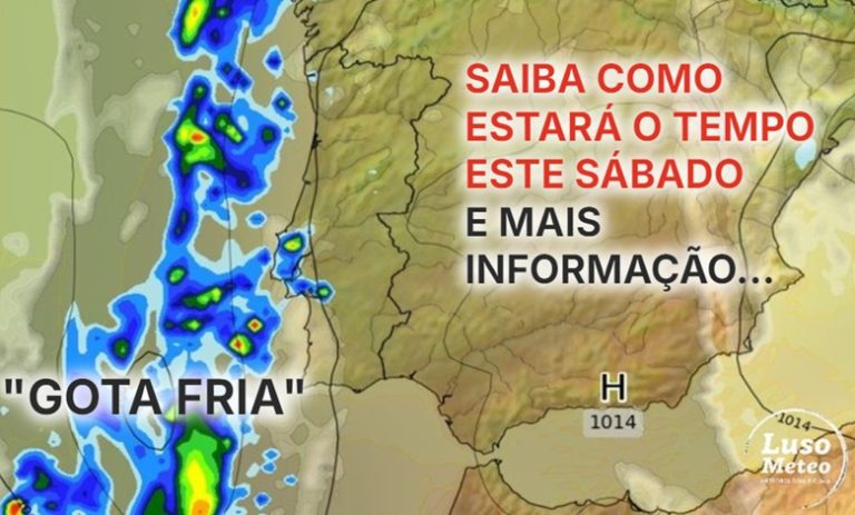 Tempo no sábado, 15 de fevereiro 2025 - "Gota fria" e um corte no jato polar provocam alguma instabilidade - saiba como pode estar na sua região!