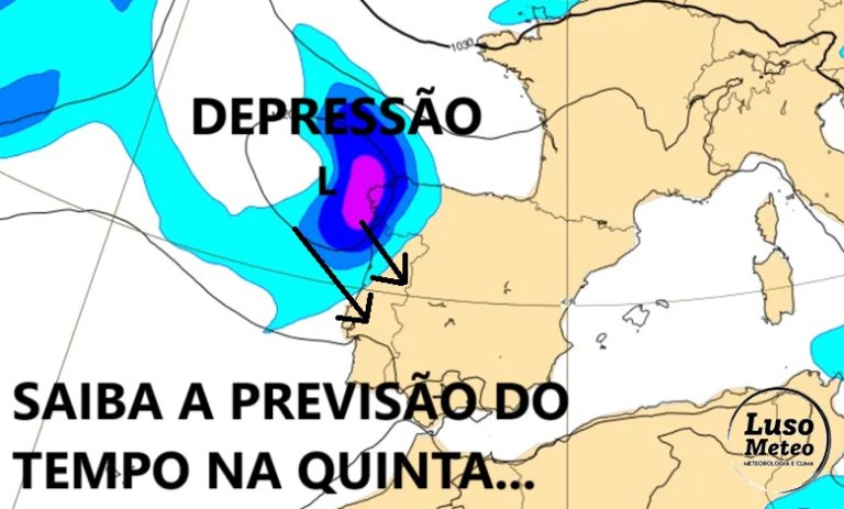 Tempo na quinta, 6 de fevereiro de 2025 - A chuva já chega a alguns locais, depois do anticiclone começar a quebrar... saiba a previsão completa!