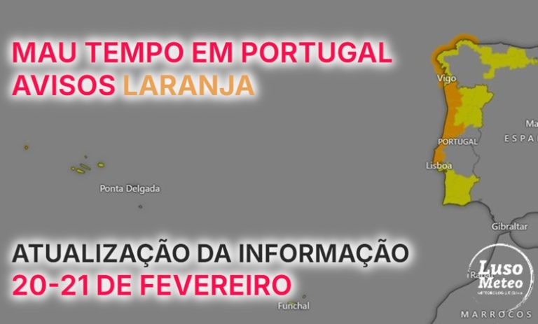 Mau tempo leva a avisos laranja em Portugal - saiba os efeitos nos Açores nesta quinta, e como poderá evoluir em Portugal Continental!