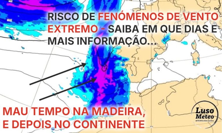 Mau tempo em Portugal – Madeira com chuva e vento forte entre sexta e sábado – pode chegar alguma coisa a Portugal Continental, mas o mais intenso será na terça (dia 18 de fevereiro) Mau tempo em Portugal - Madeira com chuva e vento forte entre sexta e sábado - pode chegar alguma coisa a Portugal Continental, mas o mais intenso será na terça (dia 18 de fevereiro)