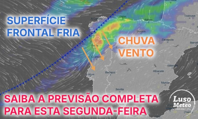 Tempo na segunda, 24 de fevereiro de 2025 – Nova frente fria traz o regresso da chuva e vento – saiba a previsão para a sua região! Tempo na segunda, 24 de fevereiro de 2025 - Nova frente fria traz o regresso da chuva e vento - saiba a previsão para a sua região!