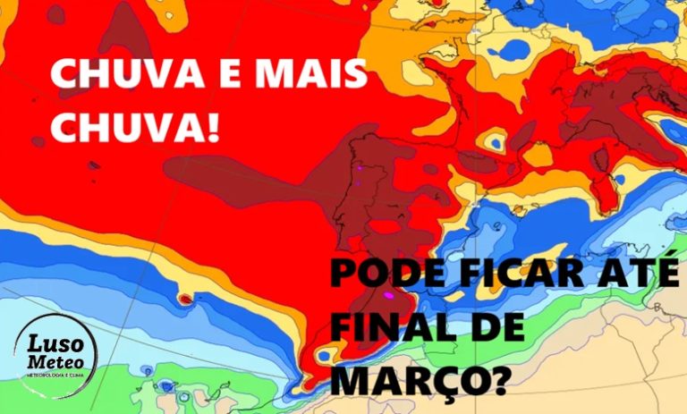 Chuva pode ficar até final de março, mas depressão KONRAD NÃO AFETA Portugal Continental - saiba o que nos pode reservar o tempo nas próximas 2 semanas