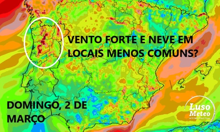 Meteorologia neste domingo - Neve pode chegar a locais menos comuns, com vento muito forte! Saiba mais detalhes!