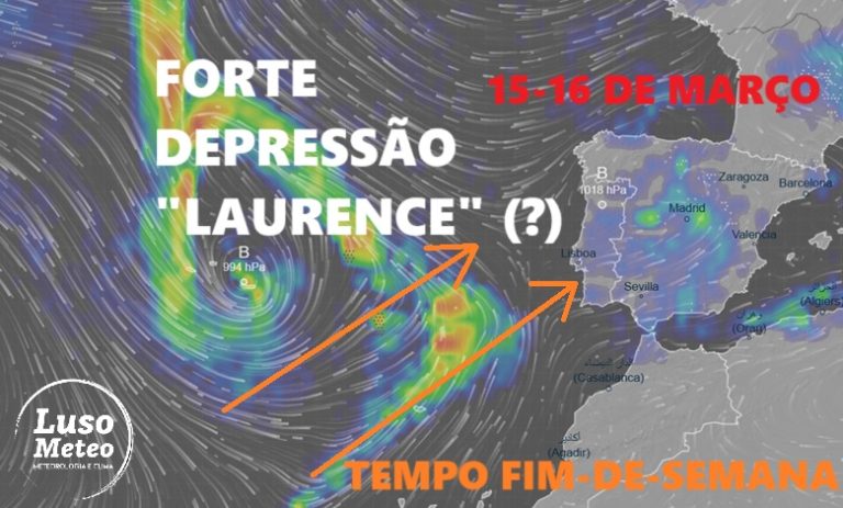 Fim-de-semana com formação da depressão Laurence (?) – Aguaceiros, frio e neve (em locais menos comuns?) – Previsão do tempo completa para dias 15 e 16 de março de 2025 Fim-de-semana com formação da depressão Laurence (?) - Aguaceiros, frio e neve (em locais menos comuns?) - Previsão do tempo completa para dias 15 e 16 de março de 2025