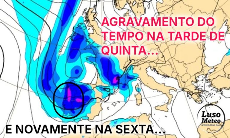 Mau tempo – Agravamento na tarde de quinta, 20 de março e mais chuva e vento na sexta, 21 de março de 2025 – todos os detalhes Mau tempo - Agravamento na tarde de quinta, 20 de março e mais chuva e vento na sexta, 21 de março de 2025 - todos os detalhes