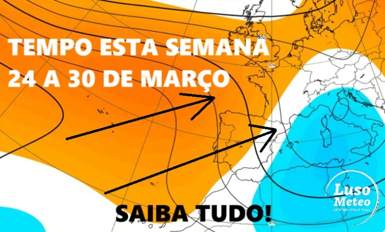 Chegou a Primavera? Uma semana com sol, mas... é melhor aproveitar antes de uma provável mudança... Previsão do tempo esta semana 24 a 30 de março