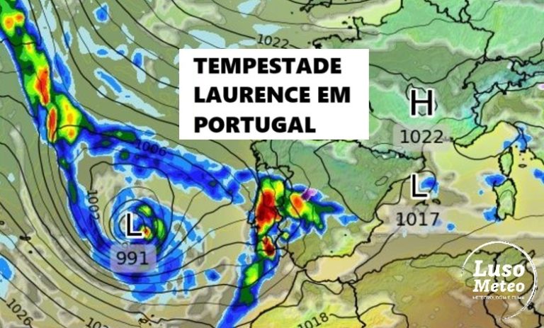 Tempestade Laurence afeta Portugal com ventos muito fortes, trovoada, granizo e mar muito agitado - saiba o que esperar entre dias 15 e 17 de março!