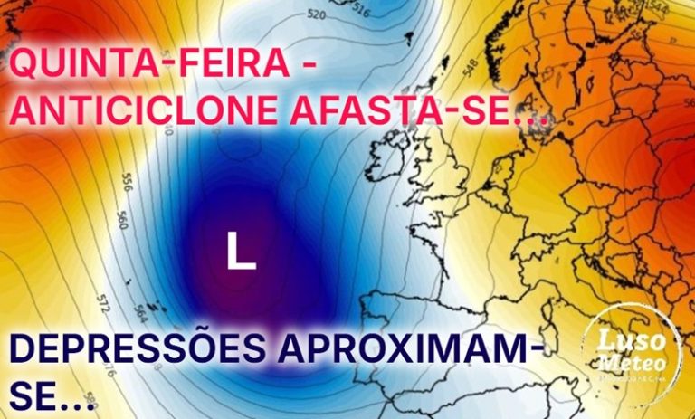Tempo na quinta, 6 de março de 2025 - Anticiclone quebra, e as depressões no Atlântico ganham força - saiba a previsão para o nosso país!