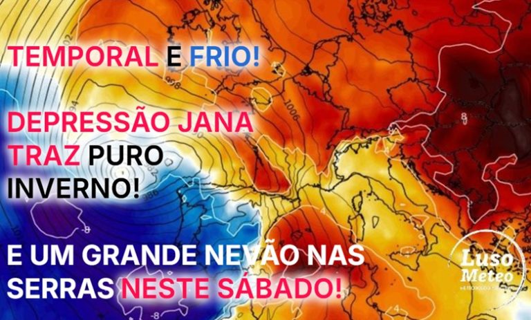 Muito vento, muita neve e muita chuva - Puro INVERNO - tempo no sábado 8 de março de 2025 - Saiba tudo!