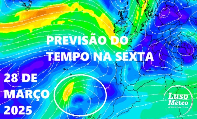 Tempo na sexta, 28 de março de 2025 - Anticiclone mantém-se influente sobre Portugal - mas com uma depressão perto da Madeira - saiba as previsões completas!