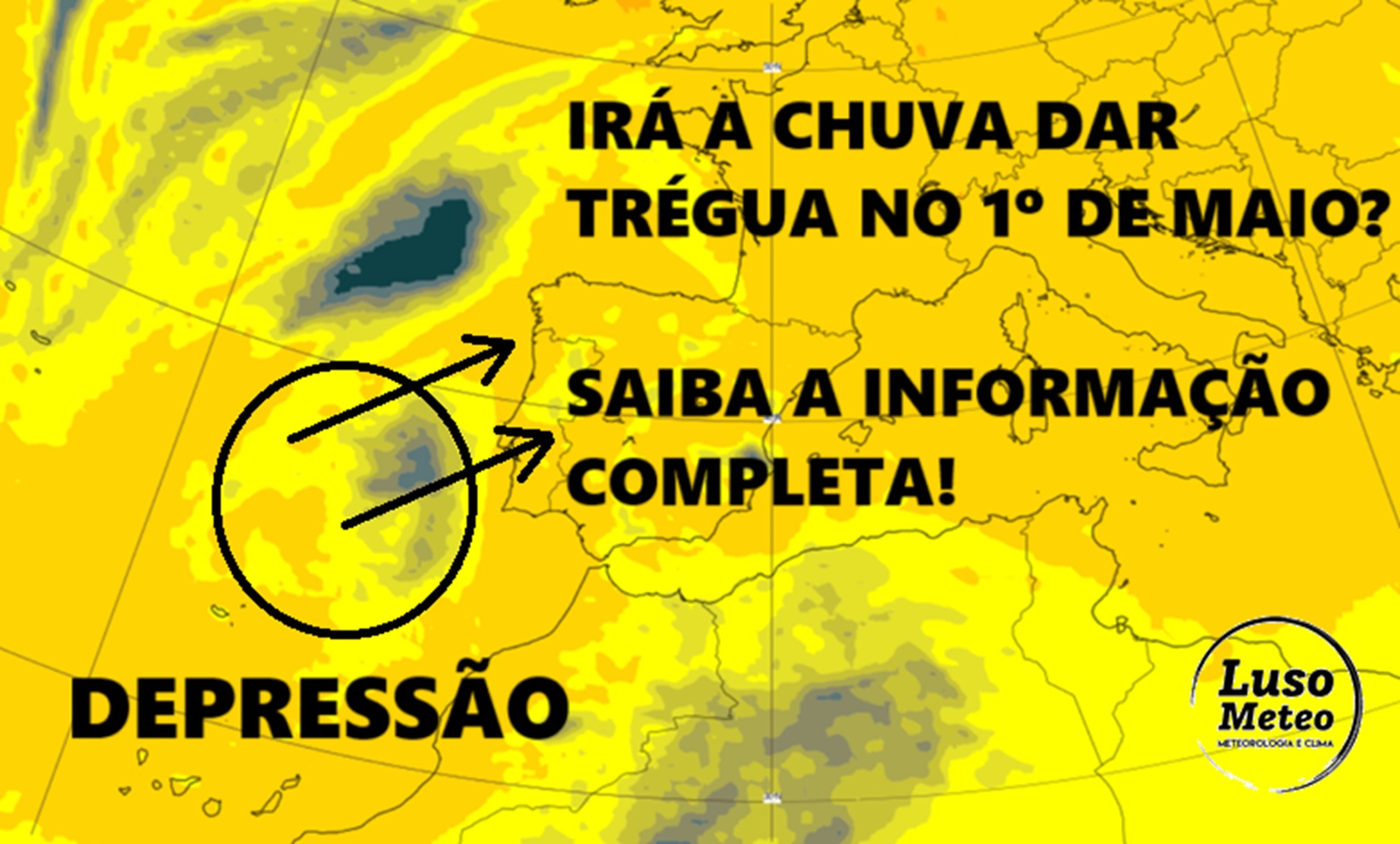 Tempo na quinta, 1 de Maio de 2025 - Dia do Trabalhador com melhoria do tempo, antes de novo agravamento - saiba a previsão completa! Tempo na quinta, 1 de Maio de 2025 - Dia do Trabalhador com melhoria do tempo, antes de novo agravamento - saiba a previsão completa!