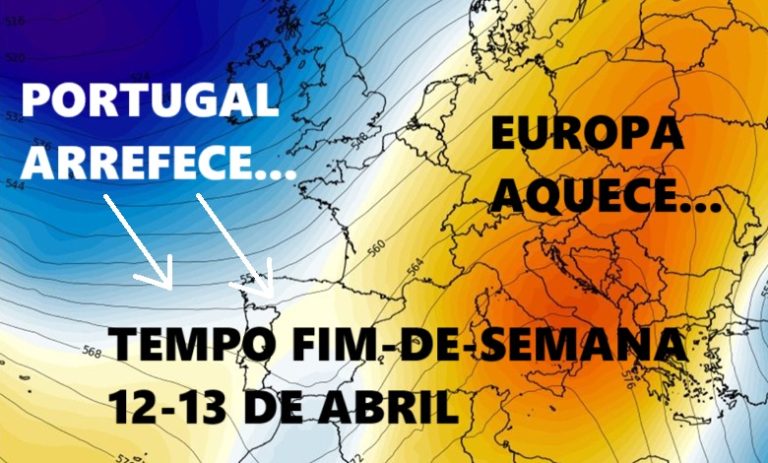 Tempo no fim-de-semana 12-13 de abril - Meteorologia bem diferentes nos dois dias! Saiba como estará na sua região!
