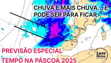 Previsão Especial - Páscoa com muita chuva e frio - tempo de Inverno - este tempo instável pode ser para ficar...