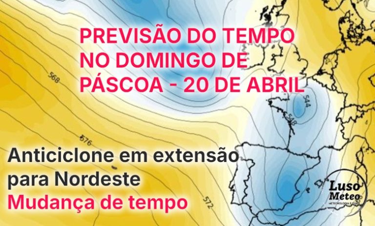 Tempo no domingo, 20 de abril 2025 - Páscoa traz mudança de tempo em Portugal - saiba os detalhes da previsão!