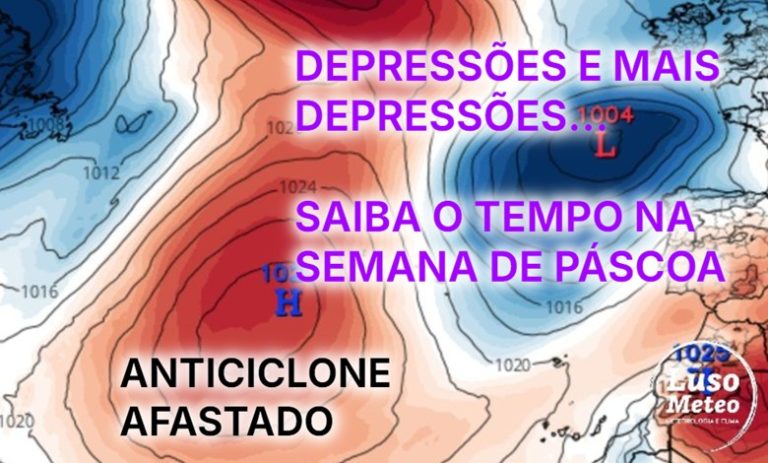 Tempo esta semana – Onde anda a Primavera? Depressões e dias de Inverno a caminho da Páscoa – Risco de cheias – Saiba a previsão completa 14 a 20 de Abril Tempo esta semana - Onde anda a Primavera? Depressões e dias de Inverno a caminho da Páscoa - Risco de cheias - Saiba a previsão completa 14 a 20 de Abril