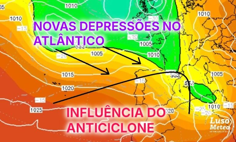 Tempo na quarta, 16 de abril - Poderá haver algum sol, com mais uma depressão a "cozinhar" no Atlântico - saiba como estará na sua região!