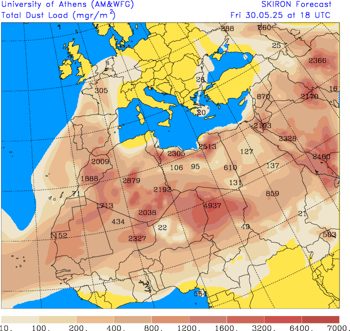 Nunca fez tanto calor em Maio! - Próximos dias trazem recordes de temperatura a algumas regiões, poeiras e (talvez) trovoadas! Poeiras do deserto de África em Portugal até dia 1 de junho, pelo menos!