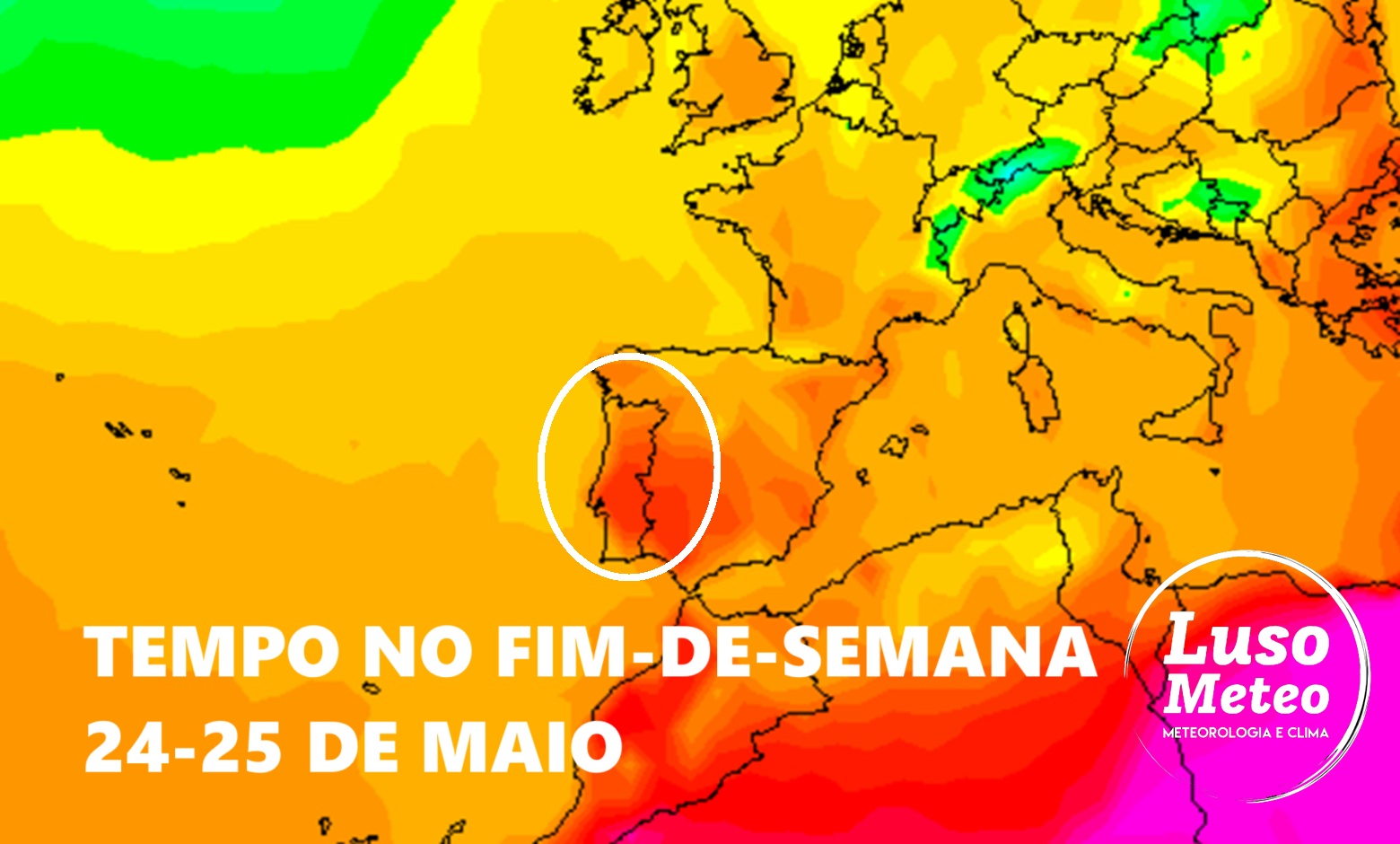 Fim-de-semana de puro Verão, mas o calor tórrido virá depois... - Tempo nos dias 24 e 25 de Maio de 2025 Fim-de-semana de puro Verão, mas o calor tórrido virá depois... - Tempo nos dias 24 e 25 de Maio de 2025