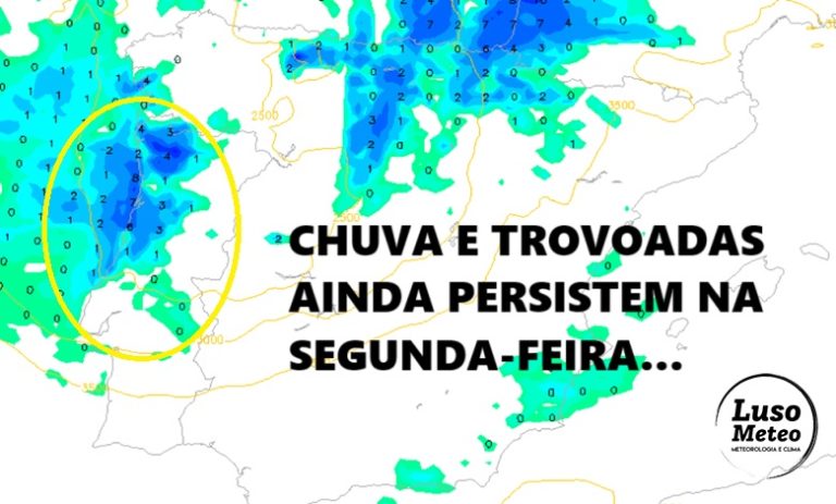 Chuva e temperaturas baixas a começar a semana – saiba como estará o tempo na segunda, 19 de maio de 2025 Chuva e temperaturas baixas a começar a semana - saiba como estará o tempo na segunda, 19 de maio de 2025