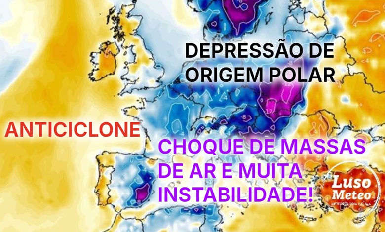Depressão provoca mau tempo no Sul da Europa esta semana, enquanto ar polar bem frio invade o Norte - tempo bastante diverso no Continente, veja as últimas previsões Depressão provoca mau tempo no Sul da Europa esta semana, enquanto ar polar bem frio invade o Norte - tempo bastante diverso no Continente, veja as últimas previsões