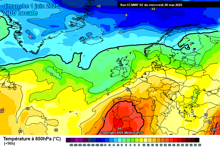 Nunca fez tanto calor em Maio! - Próximos dias trazem recordes de temperatura a algumas regiões, poeiras e (talvez) trovoadas! Temperaturas extremamente elevadas no fim de maio - ECMWF