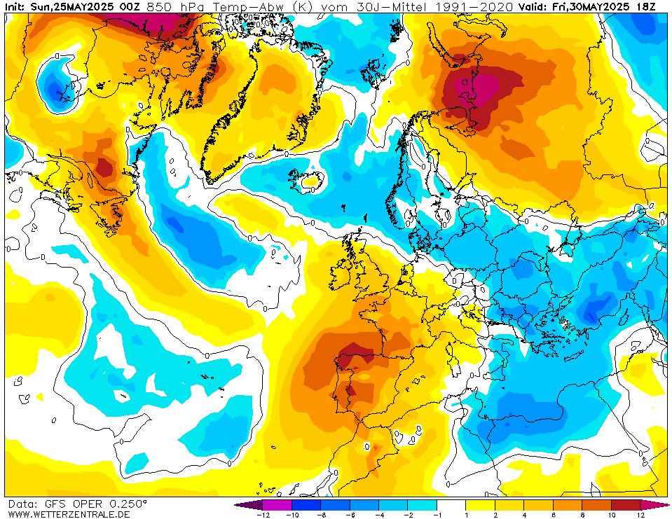 Tempo quente, com 40ºC em Maio, poeiras e noites tropicais - primeira onda de calor do ano - Tempo esta semana, 26 de maio a 1 de junho Tempo quente no final da semana na Europa Ocidental