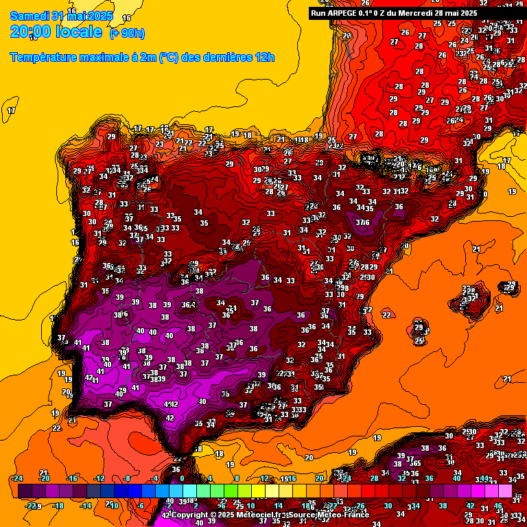 Nunca fez tanto calor em Maio! - Próximos dias trazem recordes de temperatura a algumas regiões, poeiras e (talvez) trovoadas! Cerca de 40 a 42ºC nas regiões a Sul do território no Sábado - 37\38ºC em Lisboa?